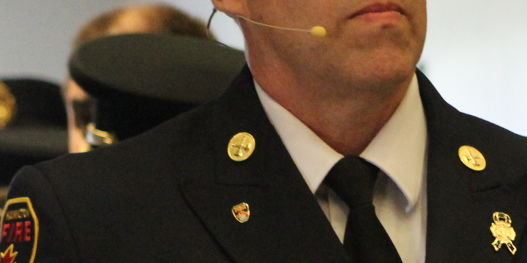 Understanding the symbols on a Canadian firefighter badge
